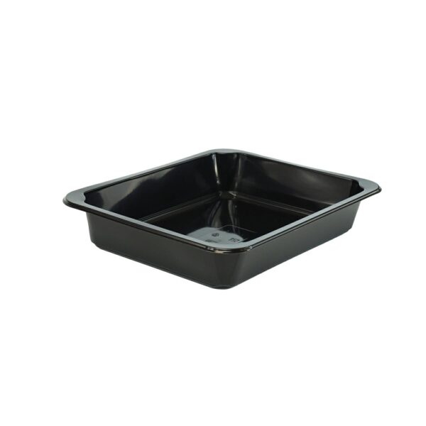 Tacka cateringowa 227/178/1 H4 op.50szt czarny, niedzielony