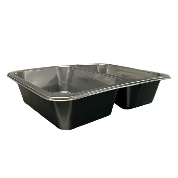 Pojemnik dwudzielny 227/178/2 H5 op.50szt czarny