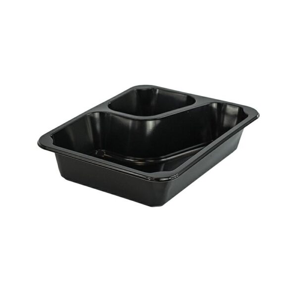 Pojemnik 227/178/2C H5 op.50szt czarny, dwudzielny COLT