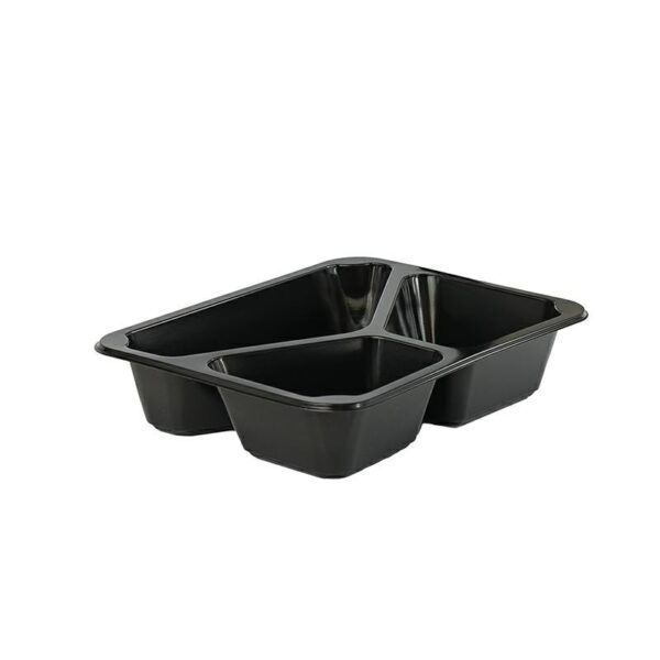 Pojemnik 227/178/3 H5 op.50szt czarny, trójdzielny