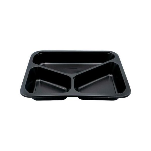 Pojemnik cateringowy 227/178/3 H4 op.50szt czarny, trójdzielny