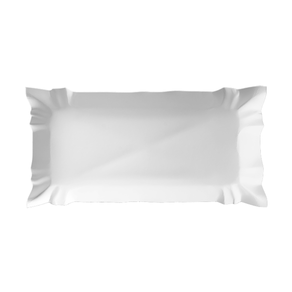 Tacka papierowa biała gastronomiczna 14x25cm op.100szt