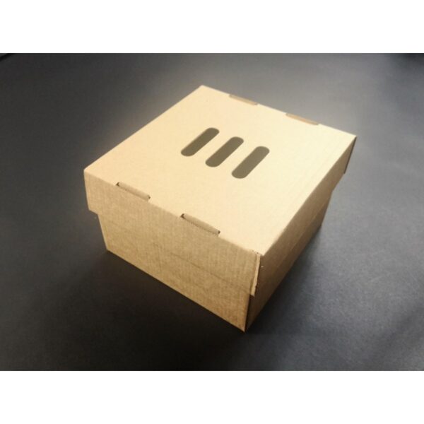 Pudełko 15x15x10cm brązowe do BURGERÓW XXL