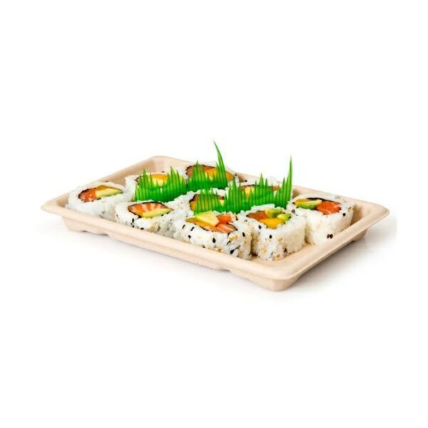 Tacka wielorazowa z trzciny cukrowej Sushi