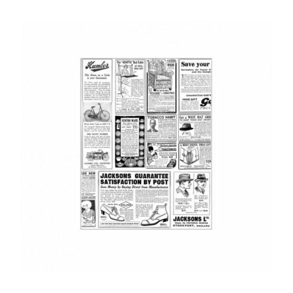 Papier z nadrukiem do zawijania TIMES 28x34cm op.1000ark