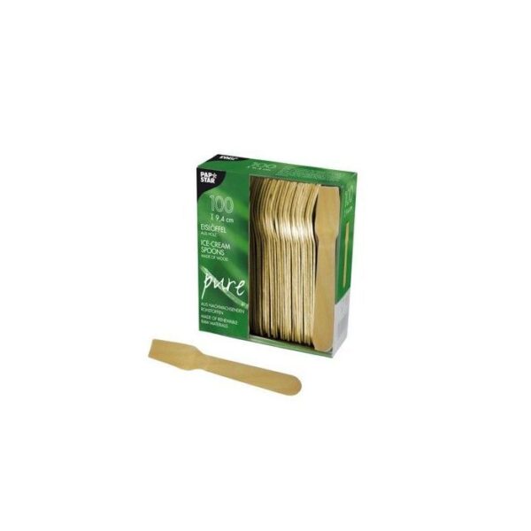 Łopatki do lodów drewniane 9,4cm