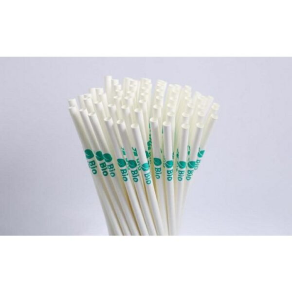 Słomki ekologiczne papierowe śr.6mm dł 20cm