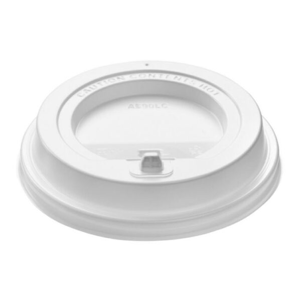 Dekiel biały do kubka 90mm LOCK