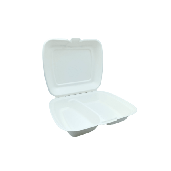 Menubox dwudzielny obiadowy z trzciny cukrowej