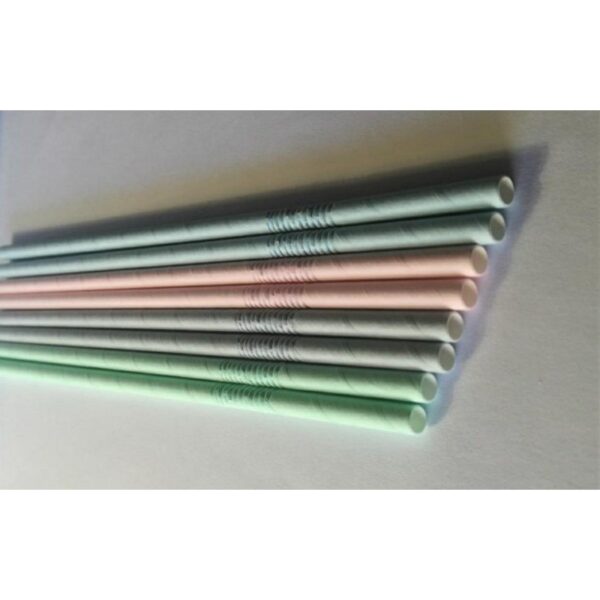 Słomki papierowe łamane 6mm długość 22cm