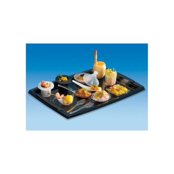 Taca cateringowa 360x253mm czarna op.5szt prostokątna