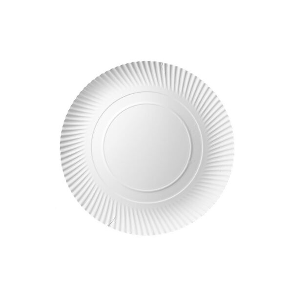 Talerz do pizzy papierowy wielorazowy biały 32 cm