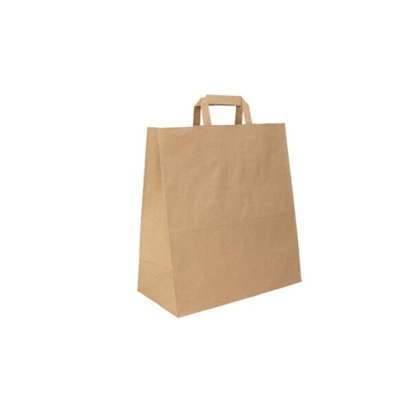 Torba klockowa papierowa 320x160x350 BRĄZOWA