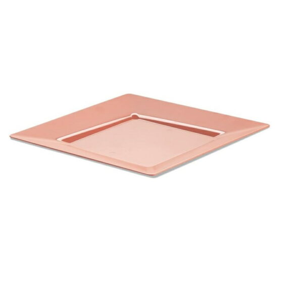 Talerz PS 230mm prostokątny ESTIVO op.25szt. brzoskwiniowy WIELORAZOWE