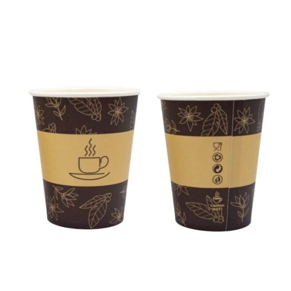 Kubek papierowy bez SUP 180ml brązowy op.50szt