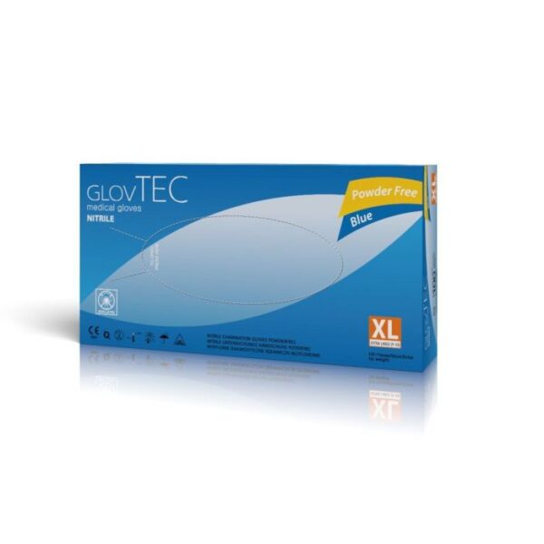 Rękawiczki nitrylowe, niebieskie,  XL 100szt
