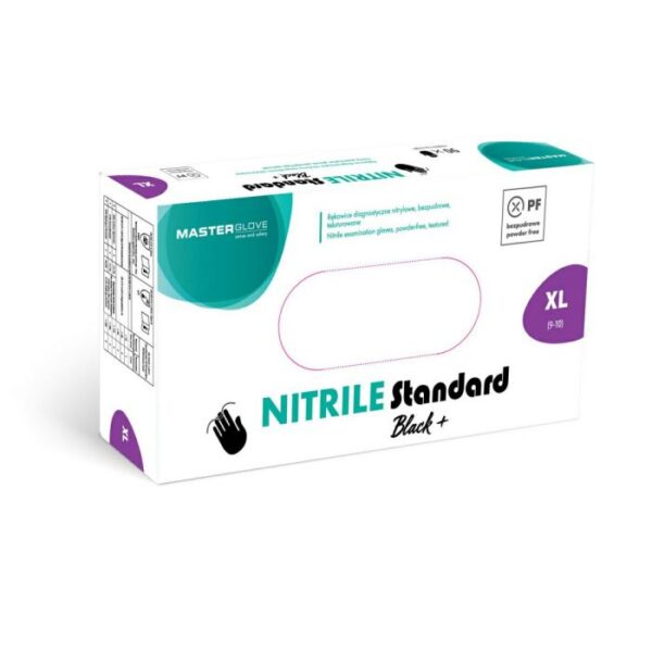 Rękawiczki nitryle czarne MAXSAFE roz.XL