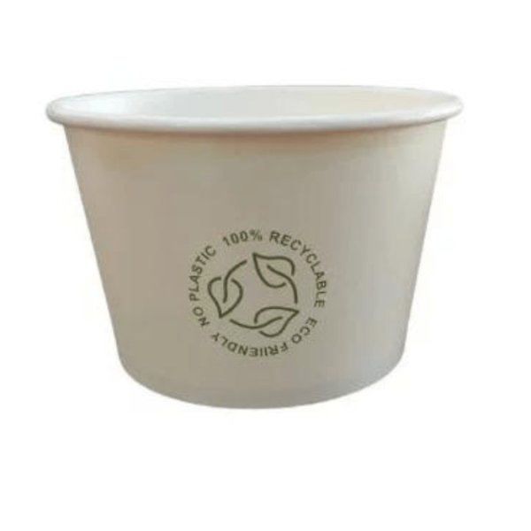 Pojemnik papierowy biały 500ml NO PLASTIC 50szt