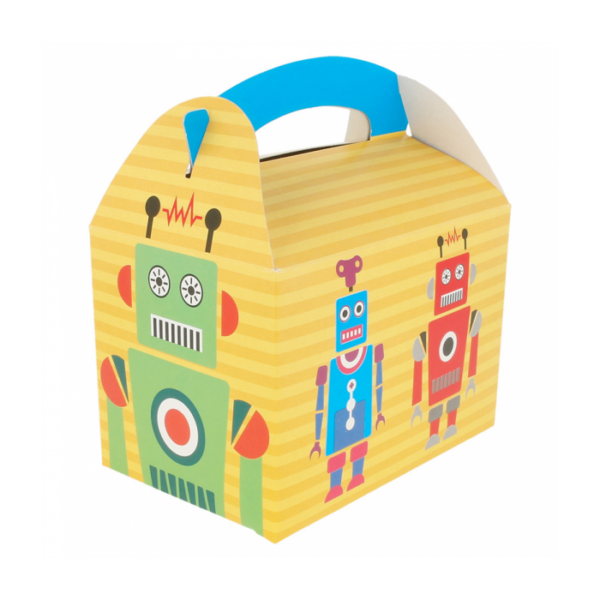 Pudełka Happy Meal z uchwytem motyw ROBOTY